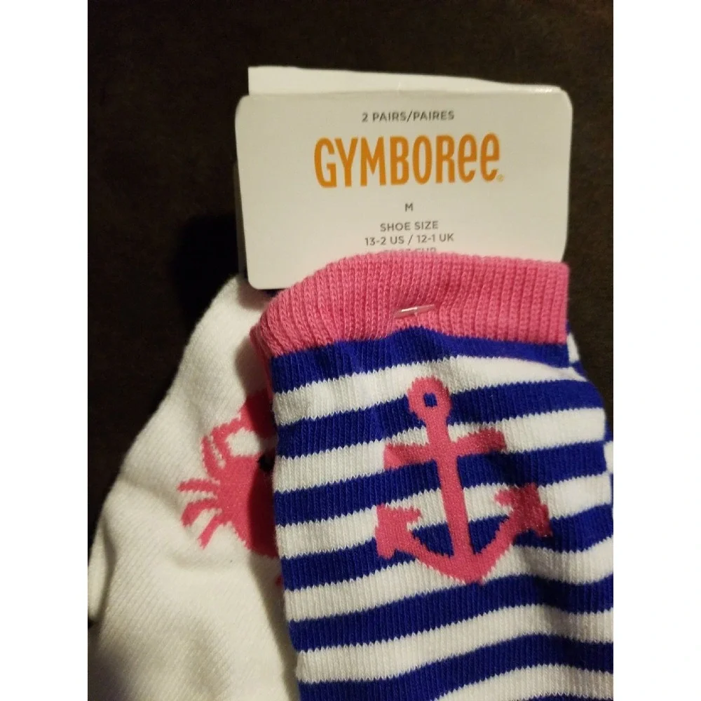 Gymboree stripes and anchors socks m‎